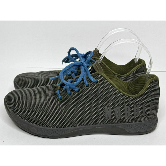 Nobull Superfabric Gray Green Trainers Gum Sole Sneakers M Size 7.5 W Size 9 main image 7